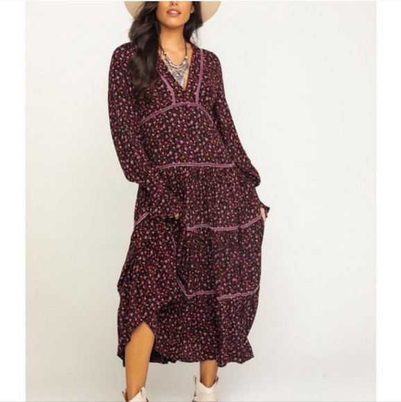 Free People Retro Floral Maxi Dress - Picture 14 of 14